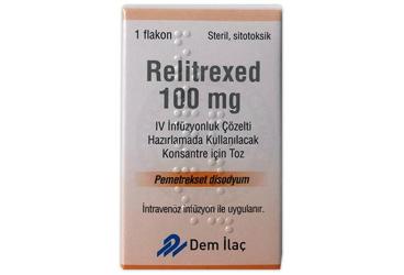 RELITREXED 100 MG IV INFUZYONLUK COZELTI HAZIRLAMADA KULLANILACAK KONSANTRE ICIN TOZ (1 FLAKON)